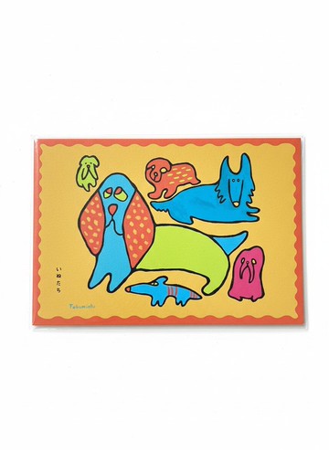 TAKUMICHI 插畫明信片-狗狗們