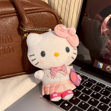 Kitty吊飾🎀 ins風少女心可愛Kitty平成辣妹系列掛件高校學院風kt可愛掛飾禮物 背包吊飾 可愛吊飾 書包吊飾