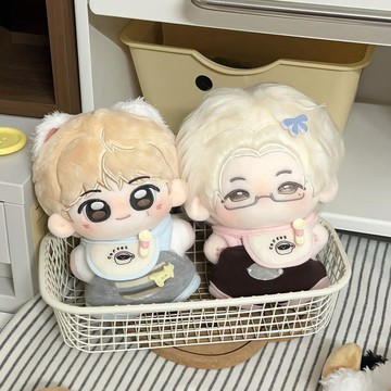 臺灣出貨 10cm娃衣 【下午茶時光】甜美可愛棉花娃娃衣服套裝 玩偶公仔服 娃娃背帶褲 娃娃圍兜 娃娃配件