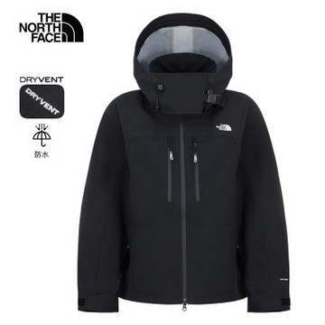 【The North Face 官方旗艦】北面UE女款黑色DRYVENT防水衝鋒衣｜8E2MJK3 外套