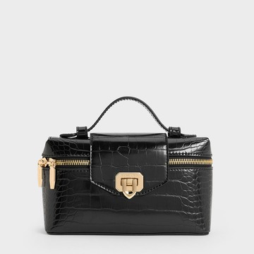 Arwen 壓紋箱型手提包