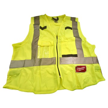 Milwaukee 美沃奇 台灣公司貨 10口袋工程反光背心 48-73-5061  S~M  綠色  1件