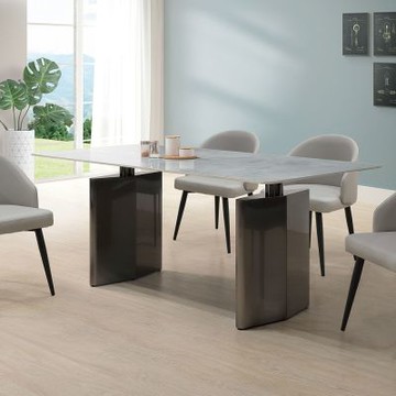 Boden-艾達斯6尺造型岩板餐桌/長桌/會議桌-181x91x75cm