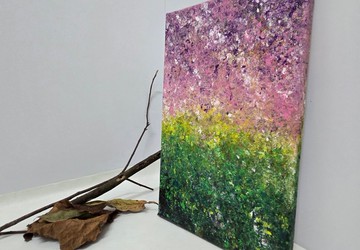 悸涵畫話/療癒Fun系列/情緒釋放抽象畫/壓克力畫/療癒小物