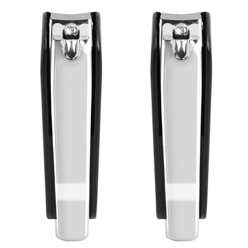 eliSix 防噴濺指甲剪 大 黑色 2支