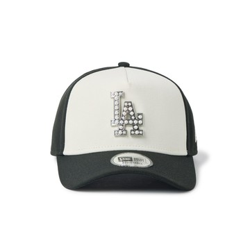 NEW ERA 男女 9FORTY AF 日版 NE MLB PEARL BADGE 洛杉磯道奇 奶油白/黑 NE14952144