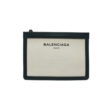 BALENCIAGA 339937 帆布拼色手拿包斜背包
