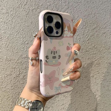 可愛動物蘋果17promax手機殼iPhone16pro卡通15pro女13可愛14新