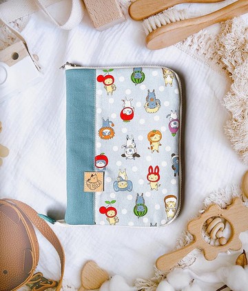 寶寶手冊/頭套小貓/2色