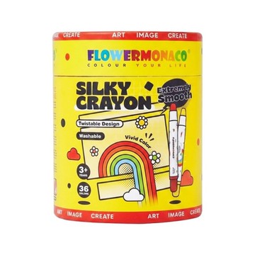 Flower monaco 可水洗絲滑慕斯蠟筆36色