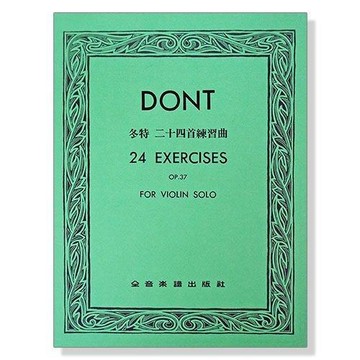 小叮噹的店- V172 小提琴譜 冬特 二十四首練習曲-作品37