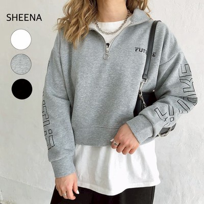 カステルバジャック ハーフジップトレーナー 黒 M F00030 大阪大特価