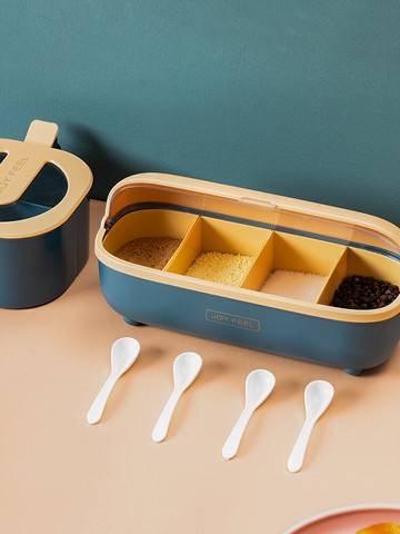 廚房調味罐家用調料盒調料罐套裝調味盒調味料收納盒鹽罐