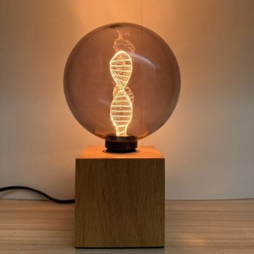 【喜光】DNA×方型木質燈座 LED Mirage幻影燈組 ｜LED小夜燈 氣氛床頭燈 復古工業風 愛迪生燈泡 現貨免運