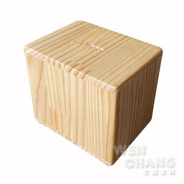 訂製品 全實木材質 只進不出存錢筒 CU096