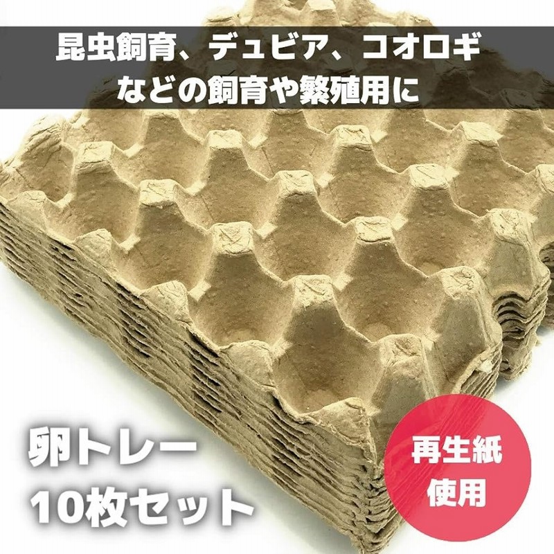 昆虫 ハウス 卵トレー 卵パック 紙製 コオロギ デュビア 飼育用