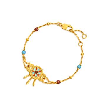 Cultural Blessings 「文化祝福」 光曦羽印 紅玉髓黃金手鍊