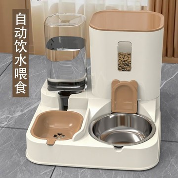 寵物 自動 餵食器 貓碗 狗碗 貓咪飯碗 飲水一體機 貓咪飯盆狗狗寵物用品