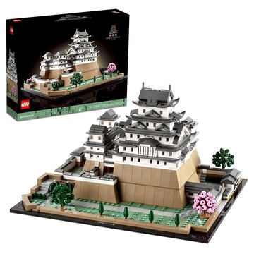 LEGO 樂高 模型套裝 內含櫻花樹 綠樹和粉紅色花配件 重現日本姬路市雄偉城堡  姬路城 多色  1盒