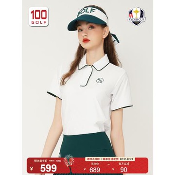 RyderCup萊德杯高爾夫服裝女短袖夏季時尚彈力運動翻領polo衫