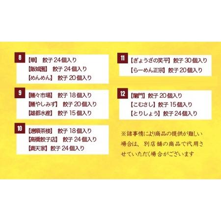 ふるさと納税 宇都宮餃子　32店舗定期便　計700個以上 ｜ ぎょうざ 冷凍餃子 冷凍食品 惣菜 栃木県 宇都宮市 ※着日指定不可 栃木県宇都宮市