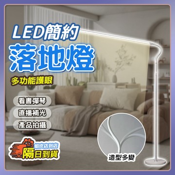 台灣發貨 LED落地燈 簡約時尚美甲美容補光 鋼琴學習燈 護眼全光譜 不刺眼可調光多功能立燈