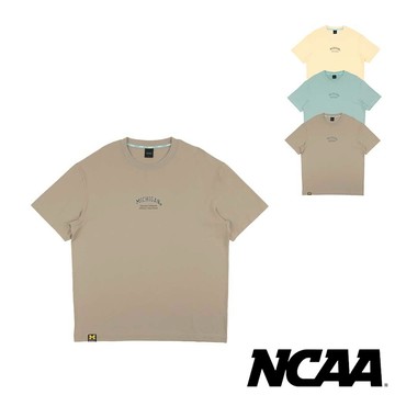NCAA 密西根 落肩 涼感球類 短T【74251011】短袖 衣服 復古風 透氣 MICHIGAN 日韓穿搭 T恤