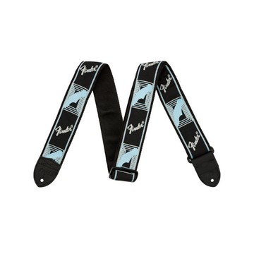 Fender Monogrammed Straps 經典吉他貝斯背帶 - 黑 / 淺灰 / 藍色