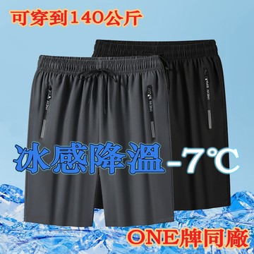 ONE牌同工廠 運動冰絲短褲 涼感速乾短褲 休閒運動褲 五分褲 排汗速乾短褲 速乾褲 冰絲涼爽 冰絲透氣短褲 夏天速乾褲