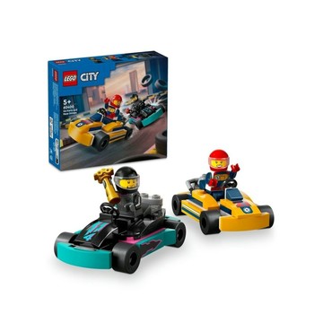 LEGO 城市系列 60400 卡丁車和賽車手(玩具車 早教益智 角色扮演 賽車遊戲 積木 禮物 送禮推薦)