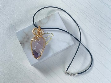 *220746 wire wrapping 紫水晶 銅線 繞線 吊墮
