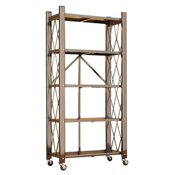 可移動 書架 落地置物架貨架多層收納架子陽臺儲物櫃一體靠墻[DD280108]