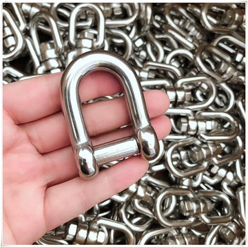 濱州騰達 304不銹鋼M10沉頭卸扣內六角D型U型卸扣M10承重520kg