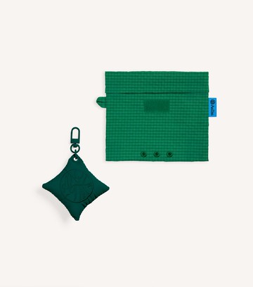 格紋松樹綠紅前口袋  Pocket & Pillow - Checked Pine