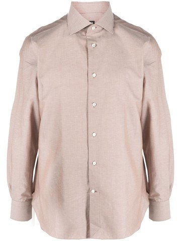 Zegna - classic button-up shirt - men - Linen/Flax/Cotton/Silk - 43 - Neutrals