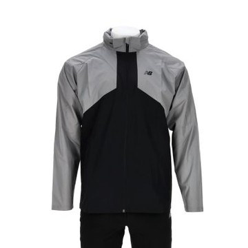 New Balance 男款 灰黑色 美版 可收納式風帽 機能 連帽 運動 休閒 外套 MJ53607YST