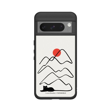 Pixel 8 Pro SolidSuit 黑 - ilovedoodle (Lim Heng Swee) - Cat Landscape - Tail 貓咪尾巴