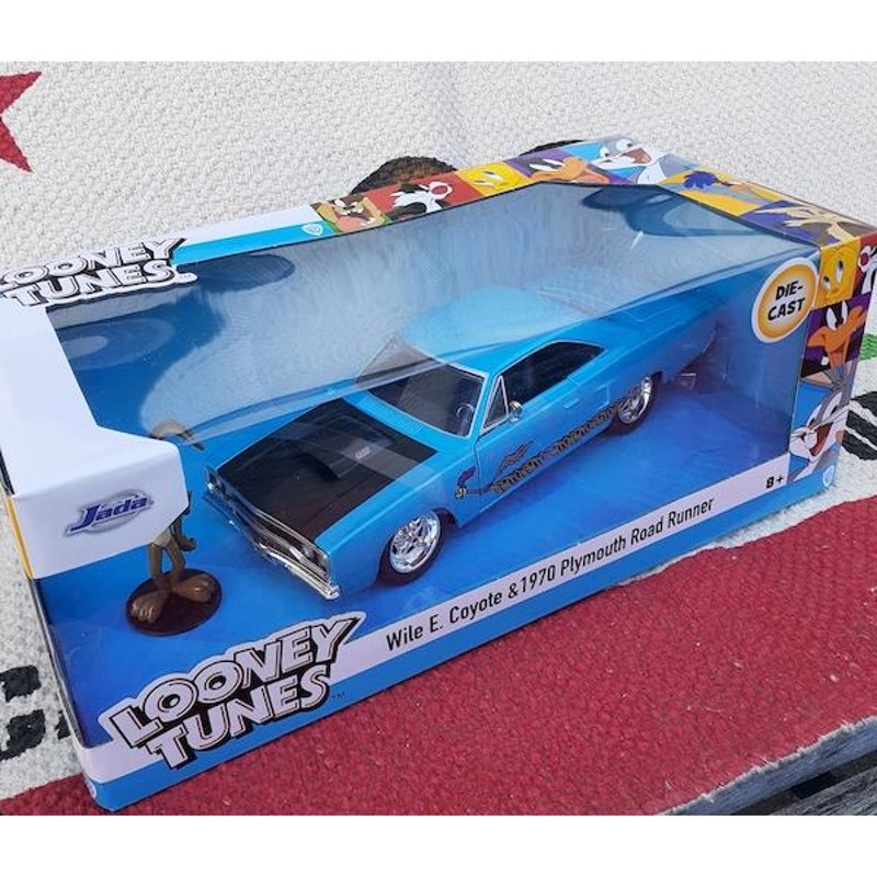 JADA 1/24 ルーニーチューンズ ワイリーコヨーテ 1970 Plymouth Road Runner ダイキャスト ミニカー フィギュア付き  2022年 ジャダ アメリカキャラクター | LINEショッピング