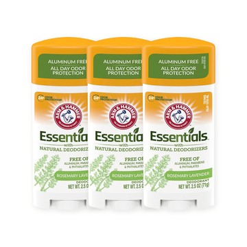 【ARM&HAMMER 鐵鎚】小蘇打天然體香膏 清新香味 Rosemary Lavender 71g 三入組