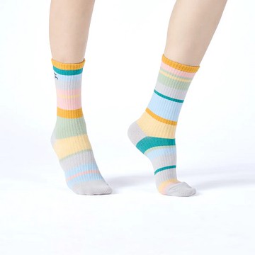 【Change Tone襪子專賣店】抹一道彩虹 〈淺灰〉