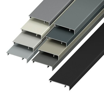 踢腳線網紅卡扣款鋁合金極簡圓弧地腳線奶油風超薄極簡金屬地角線[DD1206001]