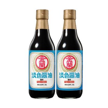 金蘭淡色醬油590ml(2入組)