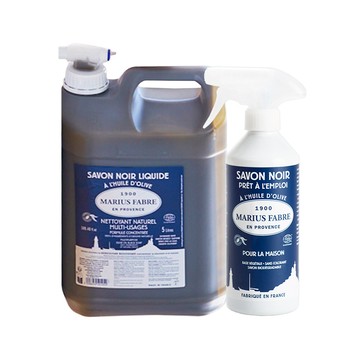 法鉑綠潔萬用家庭組(黑肥皂噴劑500ml+黑肥皂5L+水龍頭)