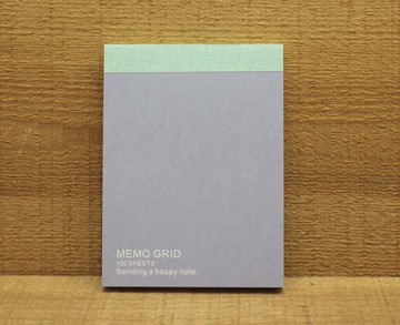 【便條紙】 素色方格便條本(紫色)31223