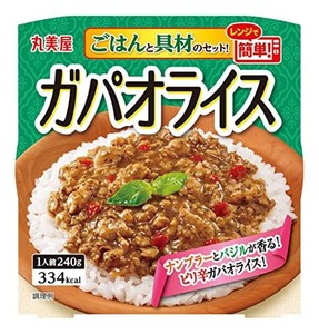 丸美屋食品工業 レンジで簡単! ガパオライス ごはん付き 240G×6個