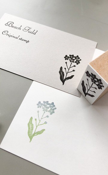 貓與女孩 木頭印章