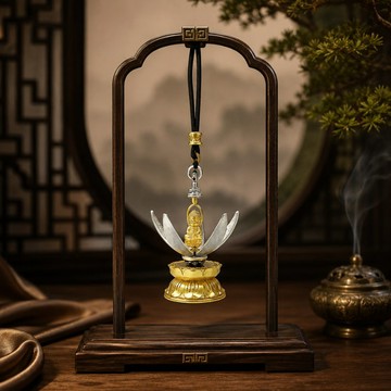 花開見佛滿願蓮座項鍊