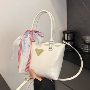 高級質感洋氣通勤女包2025新款純色簡約時尚手拎包休閑單肩斜挎包
