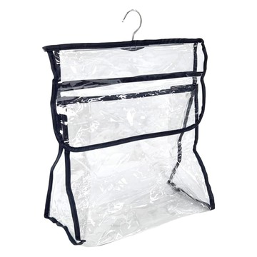 COMET 游泳浴室透明防水內衣衣物掛袋  1個  黑邊款