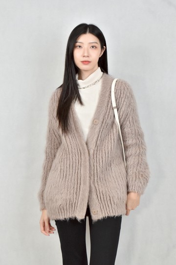 (M) fendi紫色針織外套